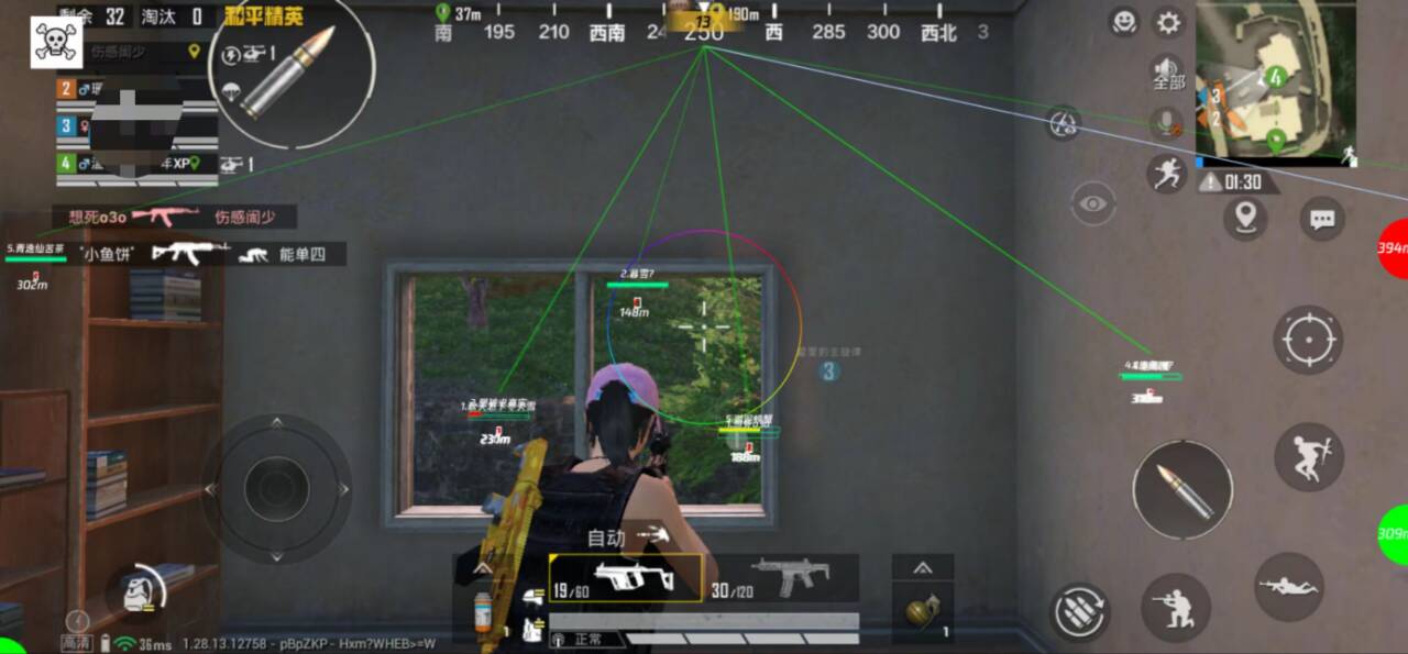 和平精英外挂【豌豆直装V1.0】漏打自瞄 喷子自喵 狙击枪自喵 全枪无死角漏打 追踪扫车打鸟